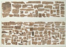 Papyri Fragments, Coptic, 7th century. Creator: Unknown.