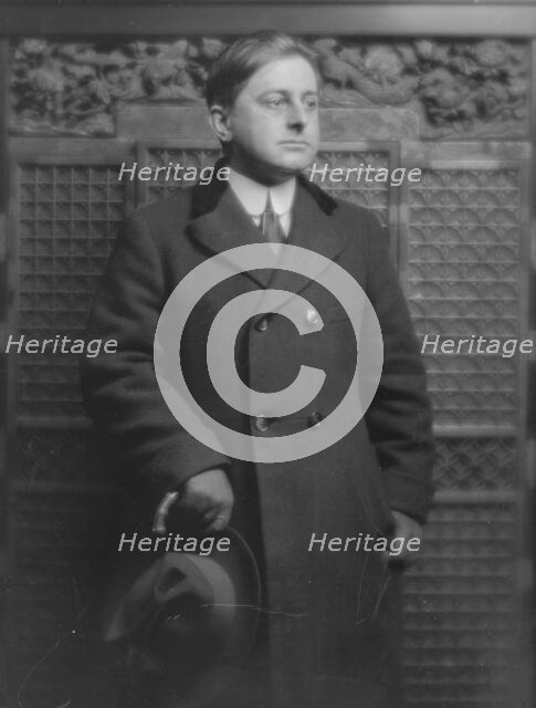 Wright, Spencer, Mr., portrait photograph, 1916 Apr. 6. Creator: Arnold Genthe.