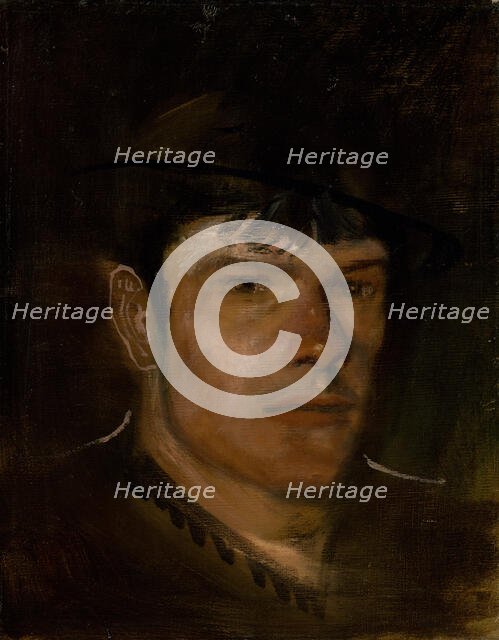 Lad with a Large Ear and a Small Hat, 1880-1900. Creator: Ladislav Mednyanszky.