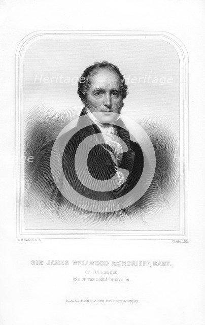 Sir James Wellwood Moncrieff, eminent Scottish judge, (1870).Artist: Charles Holl