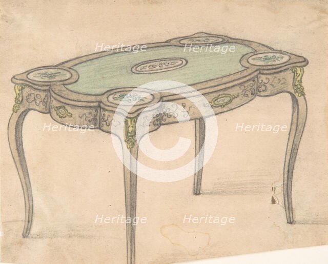 Table Design, 19th century. Creator: Anon.