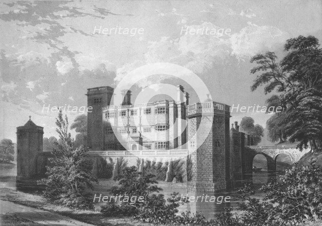 Caverswall Castle, Staffordshire, 1845. Artist: WL Walton.