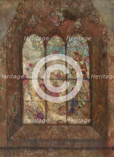 Stained Glass Window, Early 20th cen.. Creator: Redon, Odilon (1840-1916).