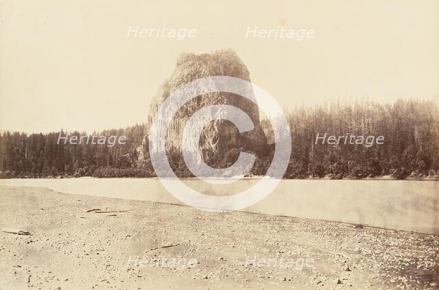 Castle Rock, Oregon, 1867, printed ca. 1876. Creator: Carleton Emmons Watkins.