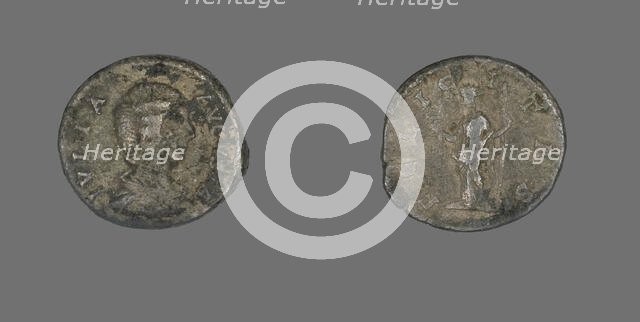 Denarius (Coin) Portraying Julia Domna, 193-217. Creator: Unknown.