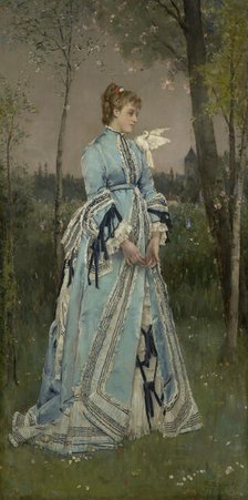 Spring In Giverny, 1890. Creator: Alfred Stevens.
