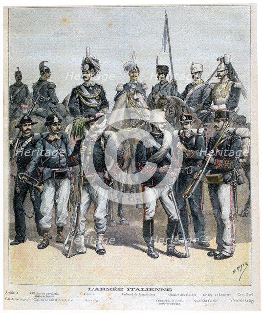 The Italian Army, 1892. Artist: Henri Meyer