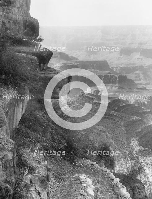 Hanging Rock, Grand View Trail, Grand Canyon, Ariz., c1906. Creator: Unknown.