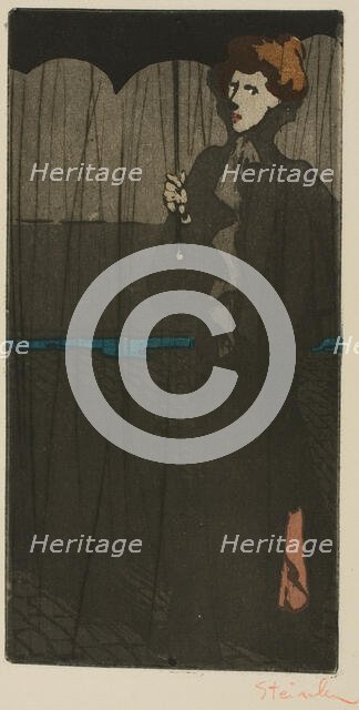 The Shower, 1898. Creator: Theophile Alexandre Steinlen.