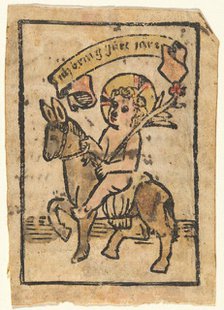 Christ Child on Donkey, c. 1500. Creator: Unknown.