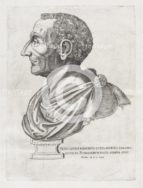 Speculum Romanae Magnificentiae: Bust of Livy, 1582., 1582. Creator: Unknown.