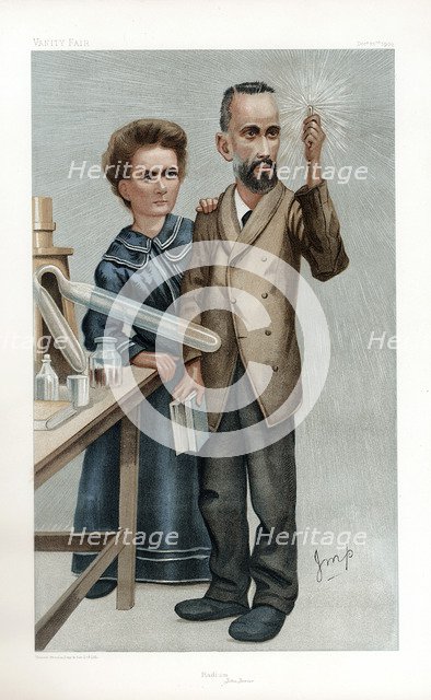 Pierre and Marie Curie, French physicists, 1904. Artist: Unknown