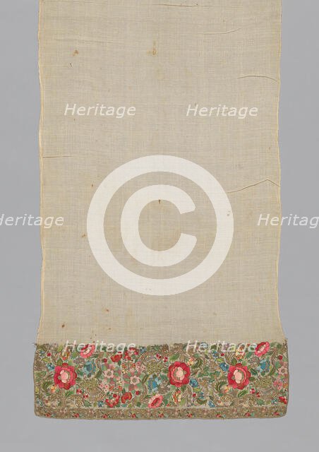 Towel, Turkey, 1800-1850. Creator: Unknown.