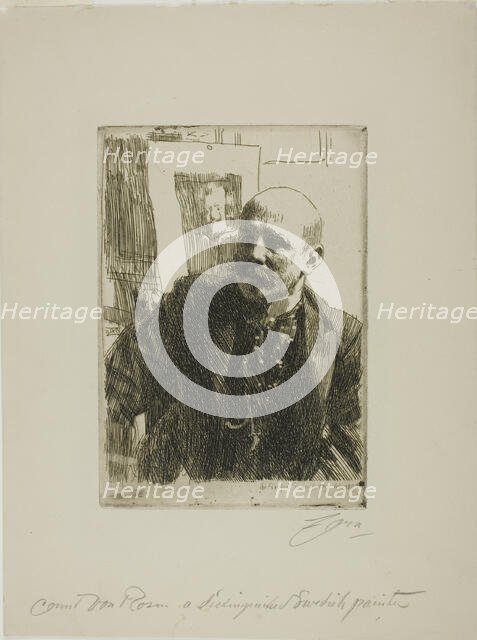 Georg von Rosen, 1893. Creator: Anders Leonard Zorn.