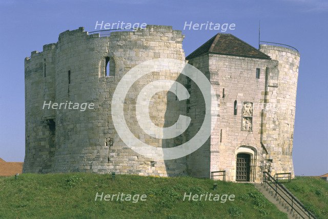 Clifford's Tower, York, North Yorkshire, 1997. Artist: J Bailey
