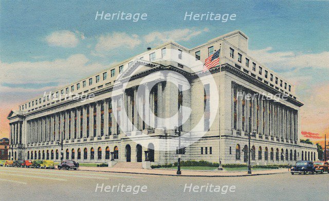 'U.S. Post Office', 1942. Artist: Caufield & Shook.