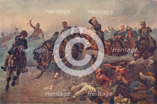 'British Artillery Entering the Enemy's Lines at Tel-el-Kebir, Egypt, 1882', 1883 (1906). Artist: Unknown.