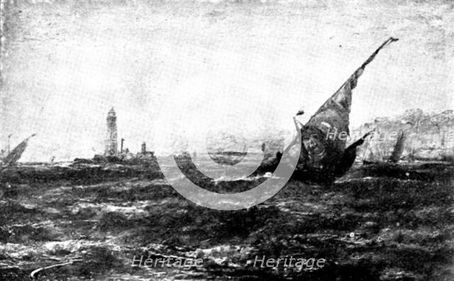 Pictures from the New Gallery: Entrance to Tarifa, Coast of Spain - Edwin Hayes, 1895. Creator: George Meisenbach.