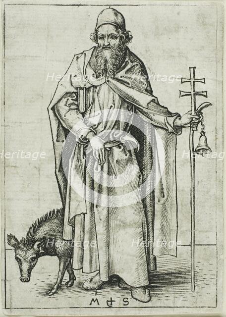 St. Anthony, from Apostles, n.d. Creator: Martin Schongauer.