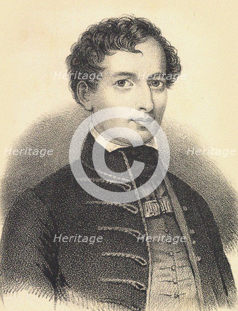 Portrait of Béni Egressy (1814-1851), 1840s.