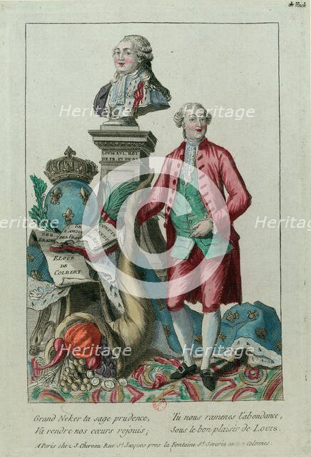 Portrait of Jacques Necker (1732-1804), 1781. Creator: Anonymous.