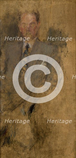 Sketch of a Male Figure, c1932. Creator: Olga Boznanska.