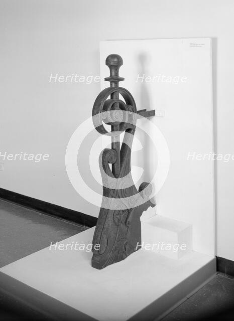 Morris Selz House, 1717 South Michigan Avenue, Chicago, Illinois: Exterior Newel Post, 1883. Creator: Adler & Sullivan.