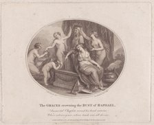 The Graces Crowning the Bust of Raphael, July 28, 1788. Creator: Francesco Bartolozzi.
