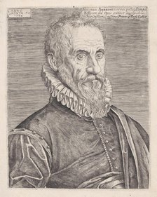 Portrait of Ambroise Paré, the King's surgeon, 1582. Creator: Etienne Delaune.