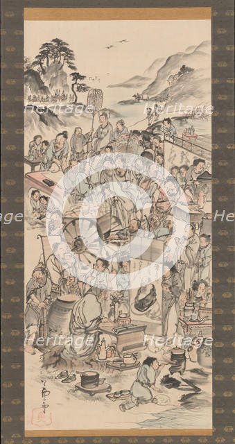 Drinking Festival of the Eight Immortals of the Wine Cup, late 18th century. Creator: Unknown.