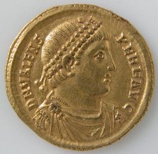 Solidus, Byzantine, 364-378. Creator: Unknown.