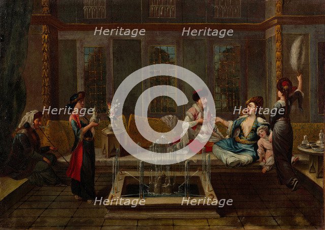 The Conversation, 1730s. Artist: Vanmour (Van Mour), Jean-Baptiste, (School)  