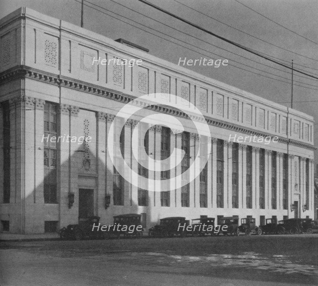 Principal facade of the Masonic Temple, Birmingham, Alabama, 1924. Artist: Unknown.