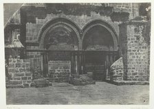 Jérusalem, Arcades Inférieures De L'Eglise Du Saint-Sépulcre; Palestine, 1849/51, printed 1852. Creator: Maxime du Camp.