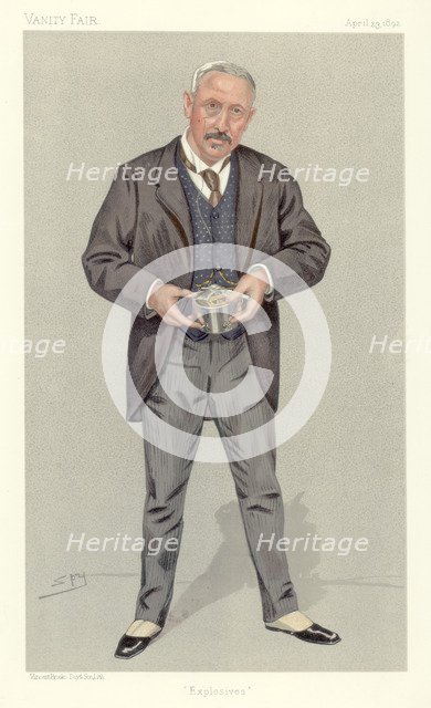 Colonel Vivian Dering Majendie, Chief Inspector of Explosives, 1892.  Artist: Spy