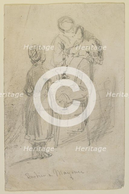 Barbier à Mayence, 1858. Creator: James Abbott McNeill Whistler.