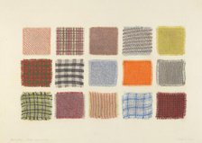 Factory Cloth Samples, 1935/1942. Creator: Frank J Mace.