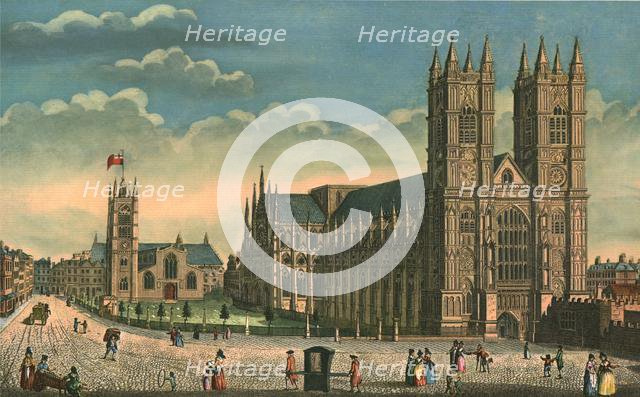 Westminster Abbey and St Margaret's Church, c1793.  Creator: Thomas Bowles.