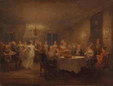 Party at the Parsonage, 1815. Creator: Alexander Lauréus.