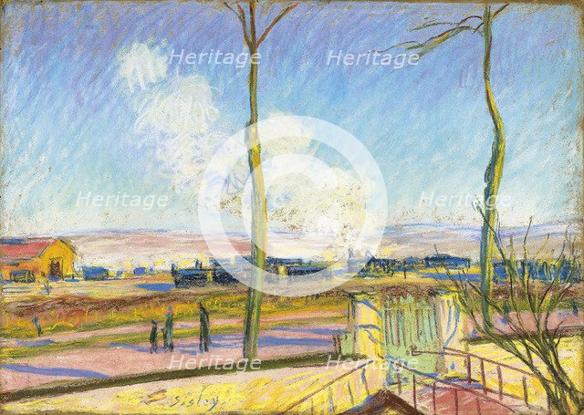 La gare de marchandises, c. 1880. Artist: Sisley, Alfred (1839-1899)