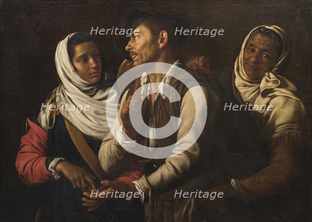 The Fortune Teller, 1617. Creator: Vouet, Simon (1590-1649).