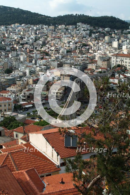 View from Kastro, Kavala, Greece, 2003. Creator: Ethel Davies.