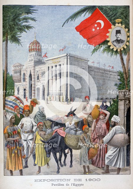 The Egyptian pavilion at the Universal Exhibition of 1900, Paris, 1900. Artist: Unknown