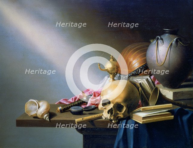 'An Allegory of the Vanities of Human Life', c1640. Creator: Harmen Steenwijck.