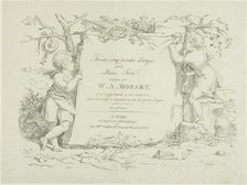 Sheet Music, 1804. Creator: Pierre Nolasque Bergeret.