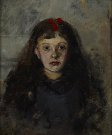 Portrait of a Girl - Zofia Sokolowska, c1900s. Creator: Olga Boznanska.