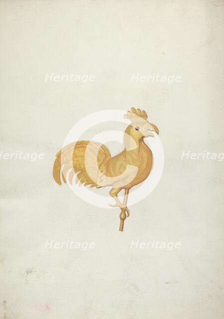 Rooster Weather Vane, 1935/1942. Creator: Unknown.