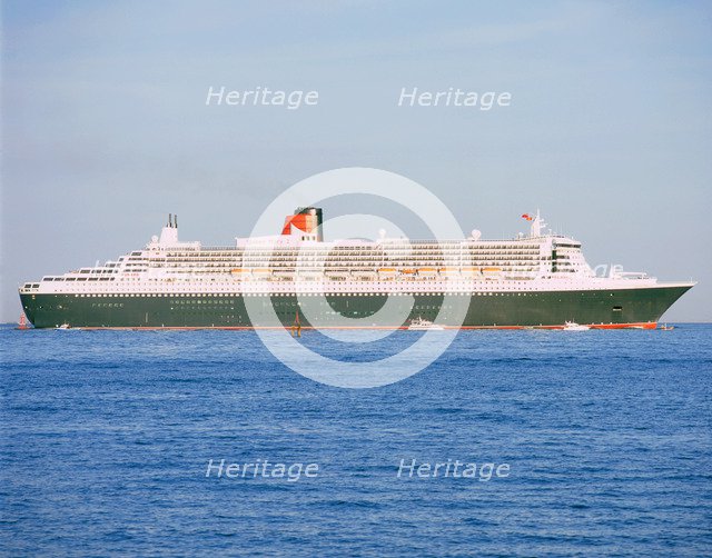 2004 Queen Mary II ocean liner. Artist: Unknown.
