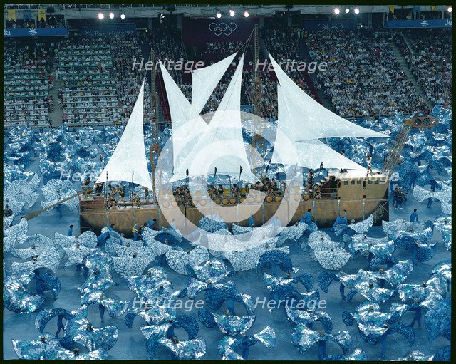 Show of the Fura dels Baus in the opening ceremony of the 1992 Olympic Games in Barcelona.