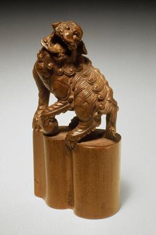 Seal Carved as Chinese Lion, Late 19th century. Creator: Unknown.